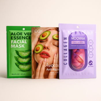 Trio de mascarillas faciales Aloe Vera-Aguacate-Colágeno